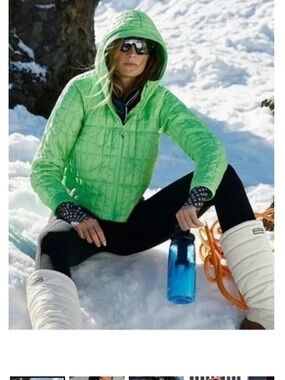 Free People Lightweight Green Quilted Hooded Jacket - Women